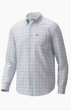 NEW SOUTHERN POINT CO. boy's hadley luxe button down shirt in burnt sienna/harve